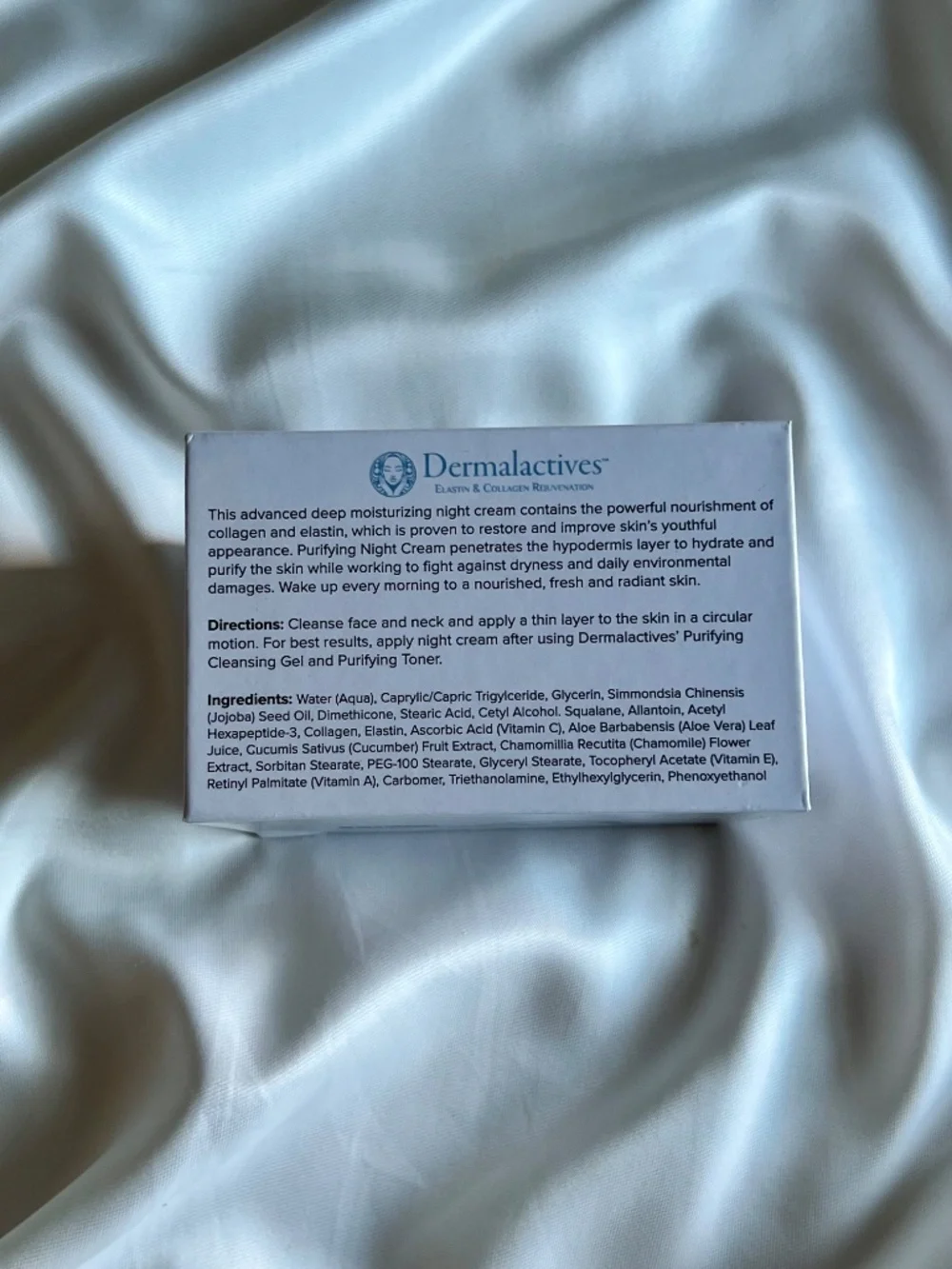 Dermalactives Purifying Night Cream – Elastin & Collagen Rejuvenation (50ml / 1.